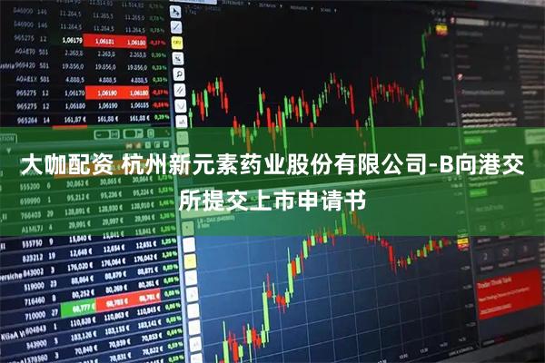大咖配资 杭州新元素药业股份有限公司-B向港交所提交上市申请书