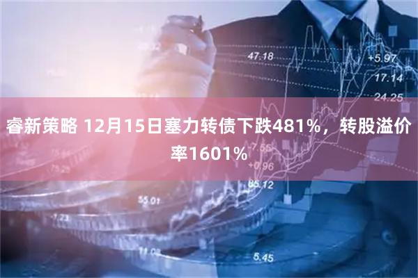 睿新策略 12月15日塞力转债下跌481%，转股溢价率1601%
