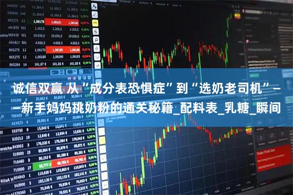 诚信双赢 从“成分表恐惧症”到“选奶老司机”——新手妈妈挑奶粉的通关秘籍_配料表_乳糖_瞬间